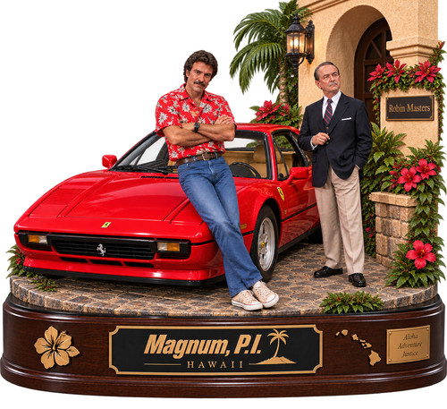 Silhouette magnum tom selleck - magnum,