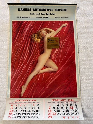 Calendario originale 1954